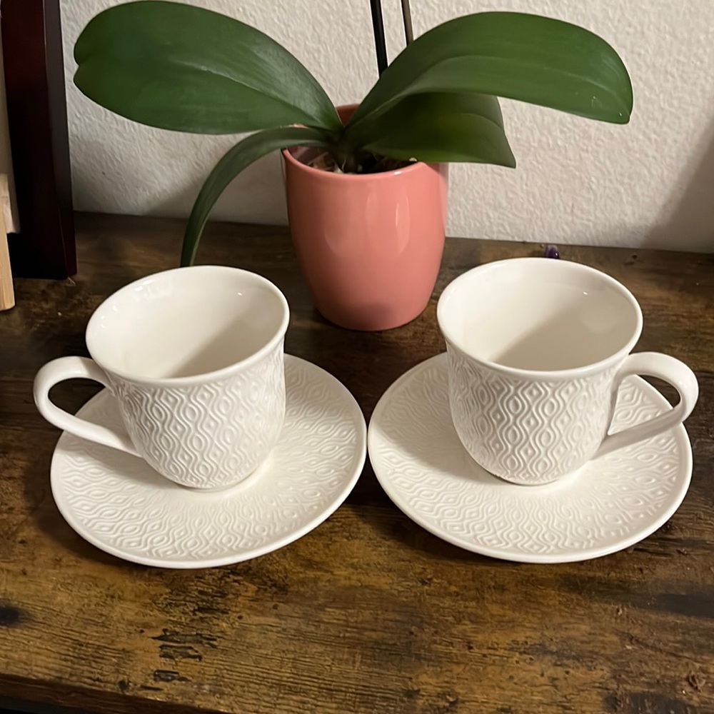 Coffee/tea cup saucer set